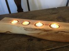 Load image into Gallery viewer, Irish Oak Candle Log, Live Edge
